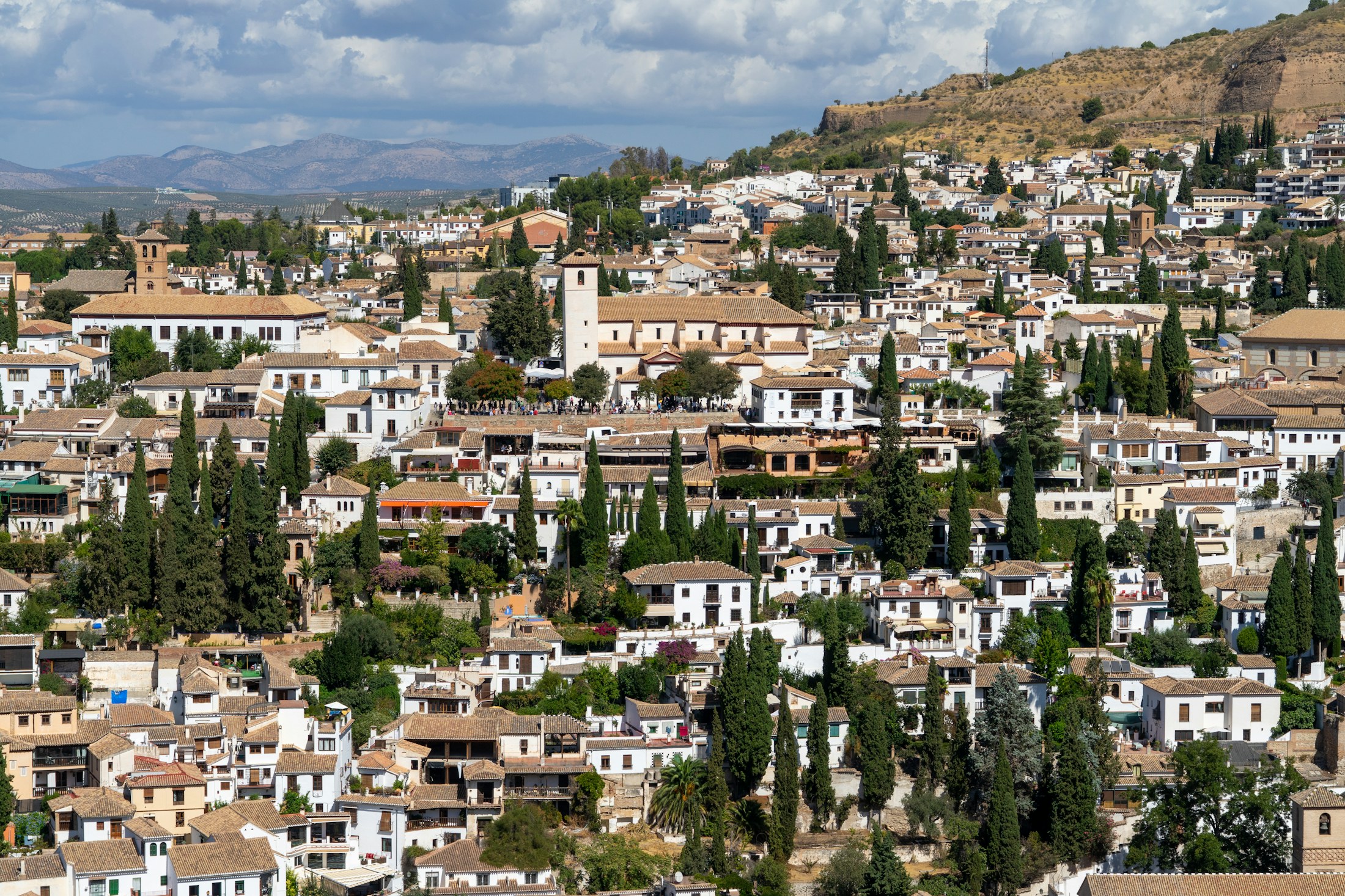 Granada – widok na dzielnicę Albaicín